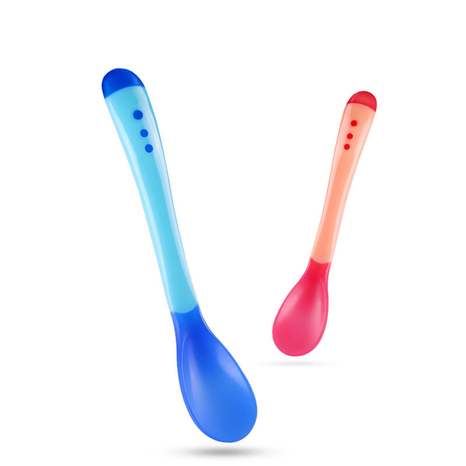 Temperature Sensing Baby Silicone Spoon