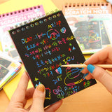 Cute Black Page Magic Notebook