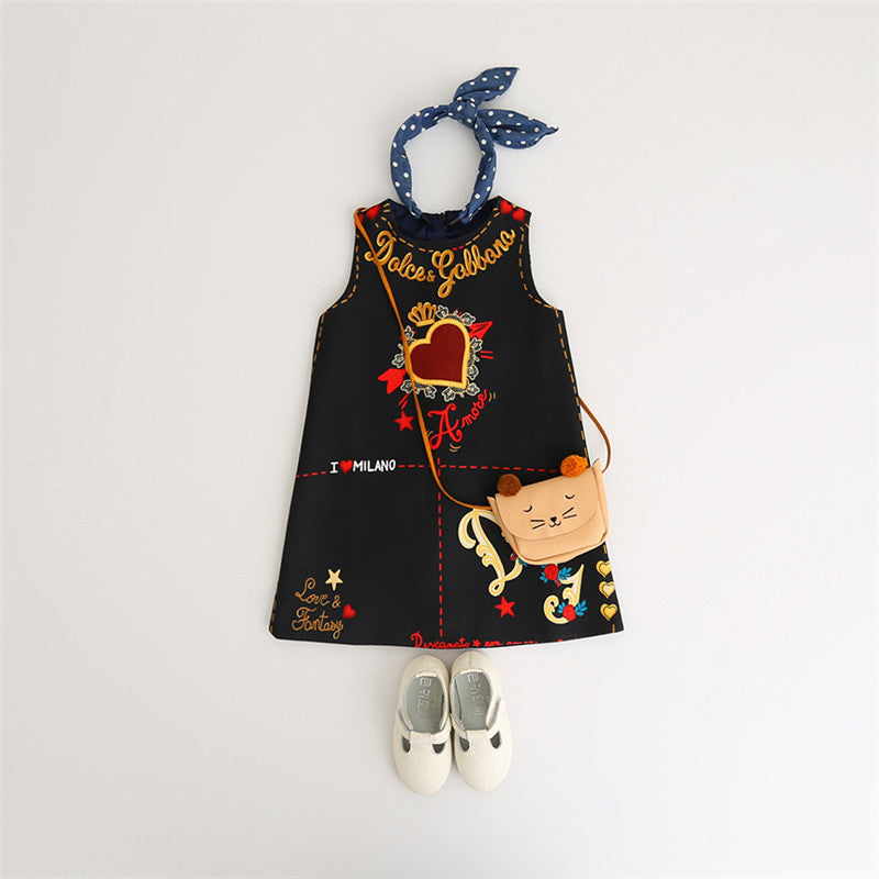 Embroidery Flower Sleeveless dress