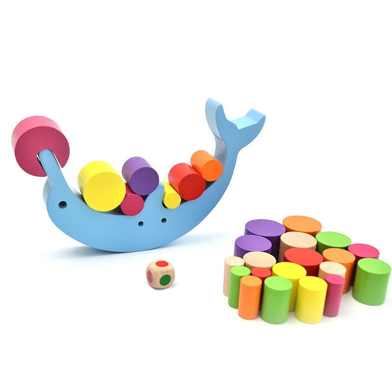 Baby Balance Training Wooden Building Blocks