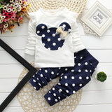 Girls Mickey Pant Shirt Cloth Set