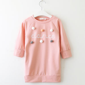 Girl Long-Sleeve Blouse Kids Dress