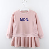 Girl Long-Sleeve Blouse Kids Dress