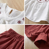 Floral Chiffon Halter + Embroidered Shorts Straw Clothing