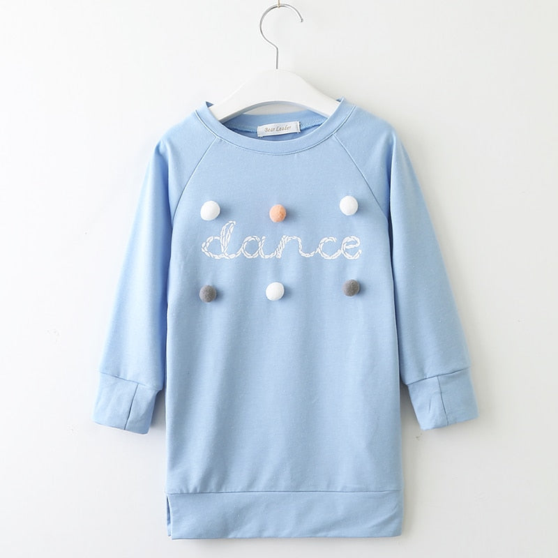 Girl Long-Sleeve Blouse Kids Dress