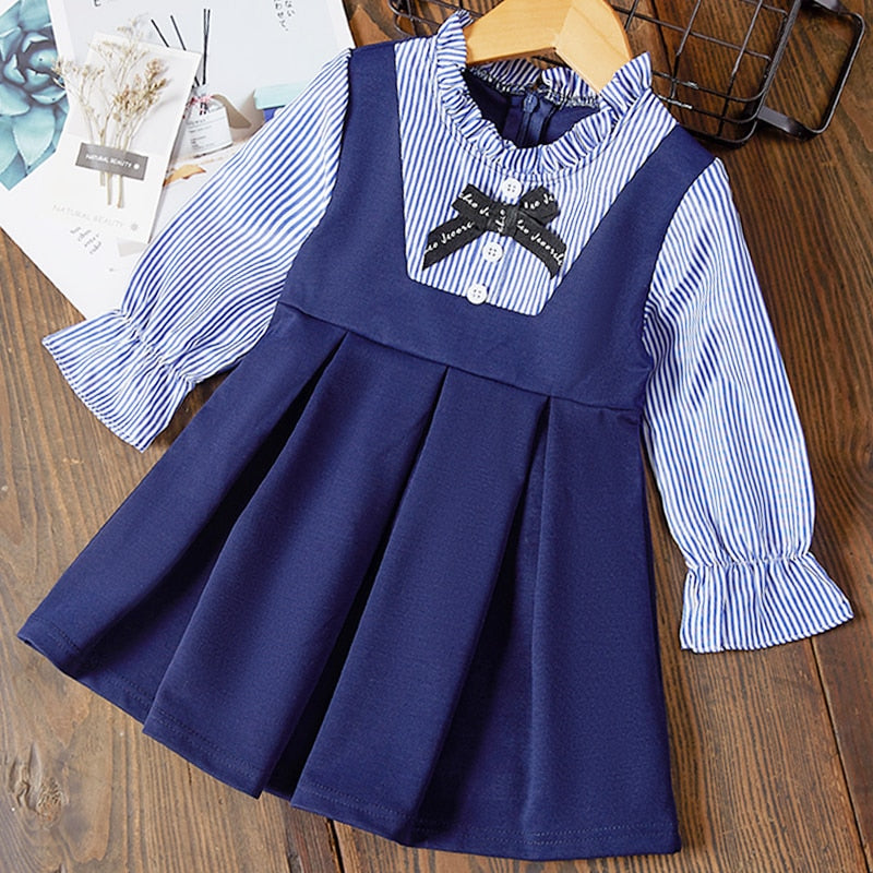 Girl Long-Sleeve Blouse Kids Dress