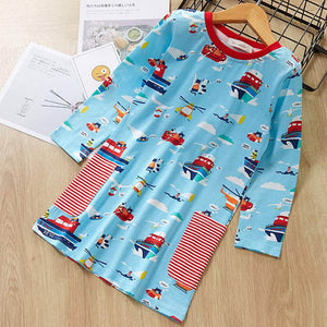 Girl Long-Sleeve Blouse Kids Dress