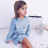 Girl Long-Sleeve Blouse Kids Dress