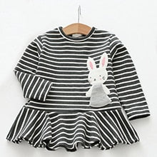 Girl Long-Sleeve Blouse Kids Dress