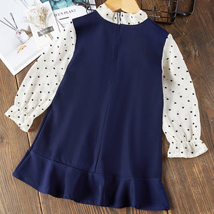 Girl Long-Sleeve Blouse Kids Dress