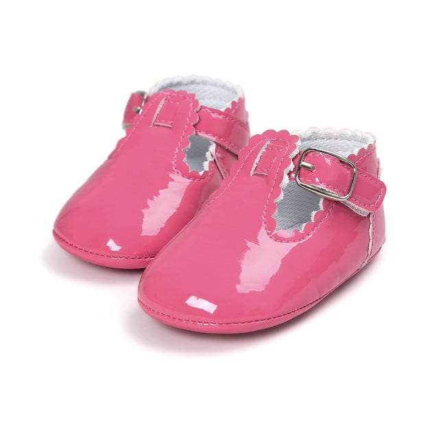 Newborn Baby Girls Buckle First Walkers