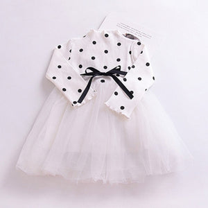 Girls Long-Sleeve Mini Tutu dress