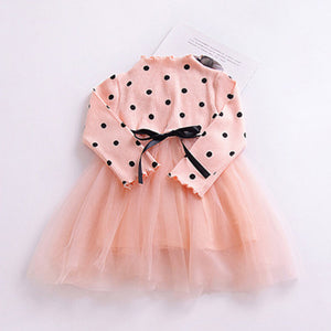 Girls Long-Sleeve Mini Tutu dress