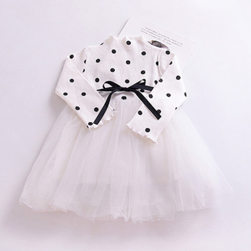 Girls Long-Sleeve Mini Tutu dress