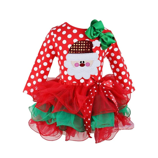 Girls Long-Sleeve Mini Tutu dress