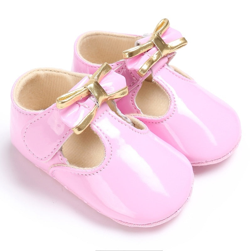 Newborn Baby Girls Buckle First Walkers