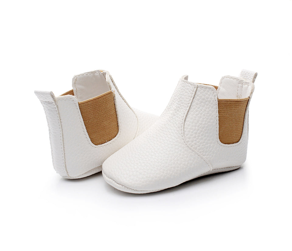 Baby soft sole first walker boots