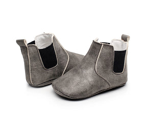 Baby soft sole first walker boots