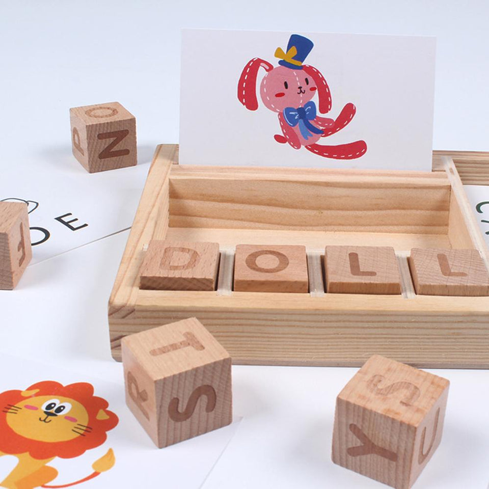 Wood Spelling Words Game