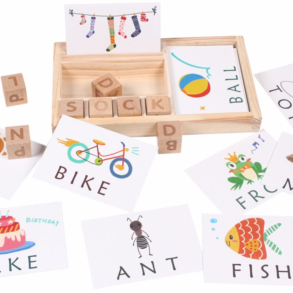 Wood Spelling Words Game