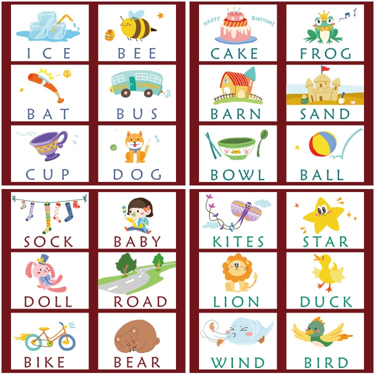 Wood Spelling Words Game