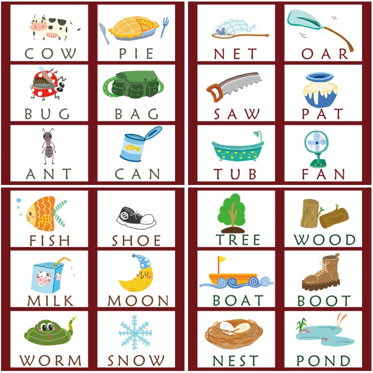 Wood Spelling Words Game