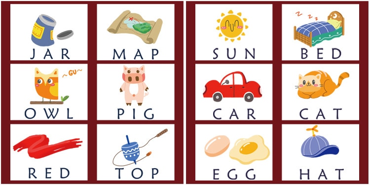 Wood Spelling Words Game