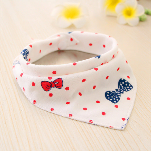 New Infant Triangle Cotton Absorbent Cloth Bib