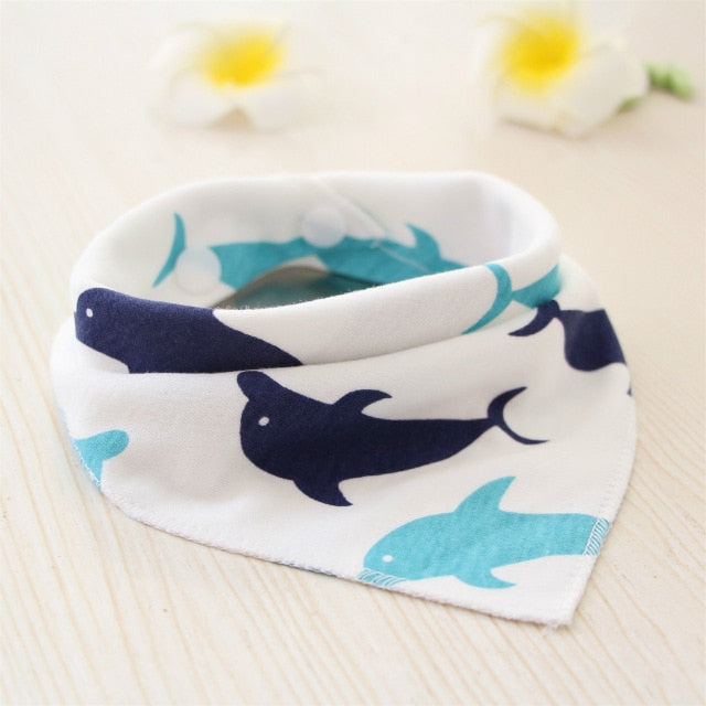 New Infant Triangle Cotton Absorbent Cloth Bib