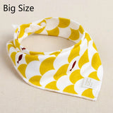 New Infant Triangle Cotton Absorbent Cloth Bib