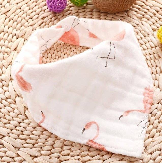 New Infant Triangle Cotton Absorbent Cloth Bib