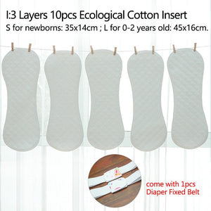 Reusable 10 Layers Baby Diapers Insert