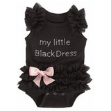 Summer Baby Black Rompers