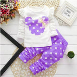 Girls Mickey Pant Shirt Cloth Set