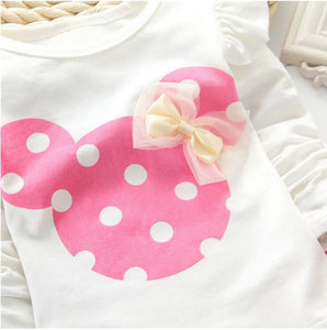 Girls Mickey Pant Shirt Cloth Set