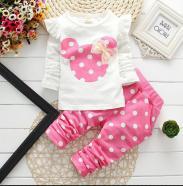 Girls Mickey Pant Shirt Cloth Set