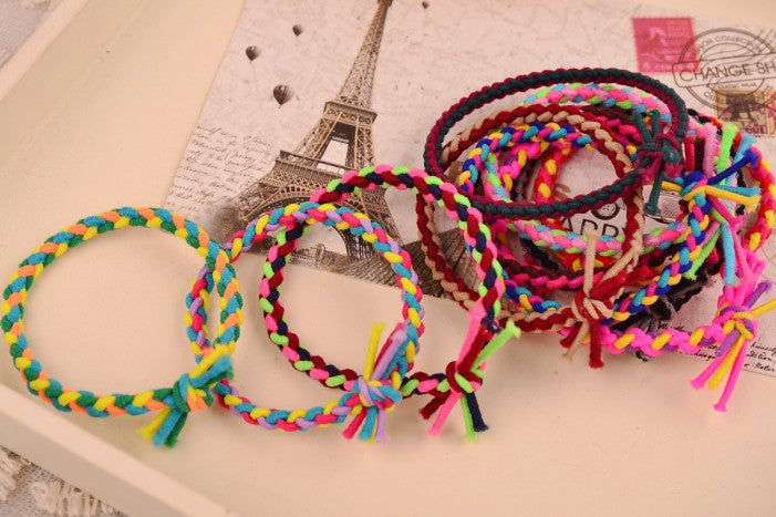 10PCS rope Headband wristband