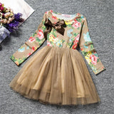 Girls Long-Sleeve Mini Tutu dress