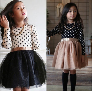 Girls Long-Sleeve Mini Tutu dress