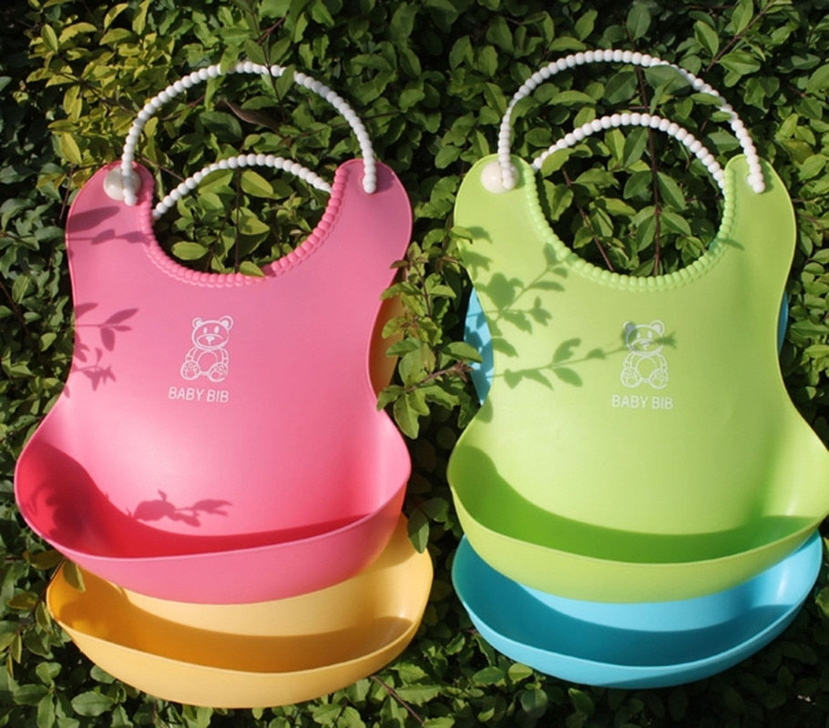 Baby Infant Waterproof Silicone Bib