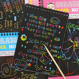 Cute Black Page Magic Notebook