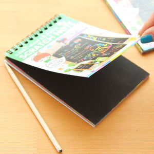 Cute Black Page Magic Notebook