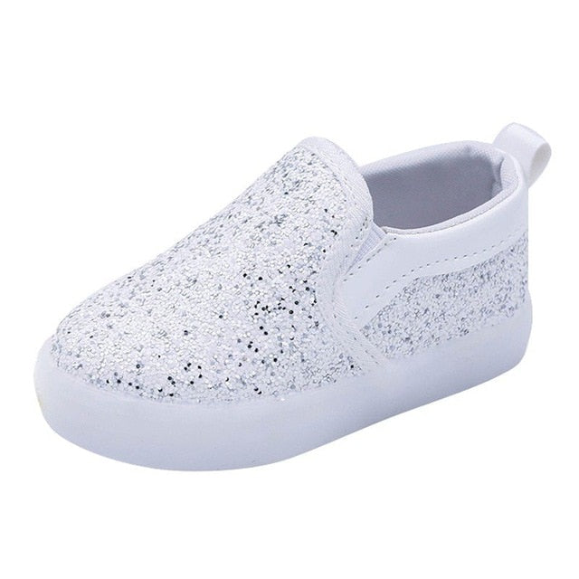 Kids LED Flash Girls Princess Lightning Shoes