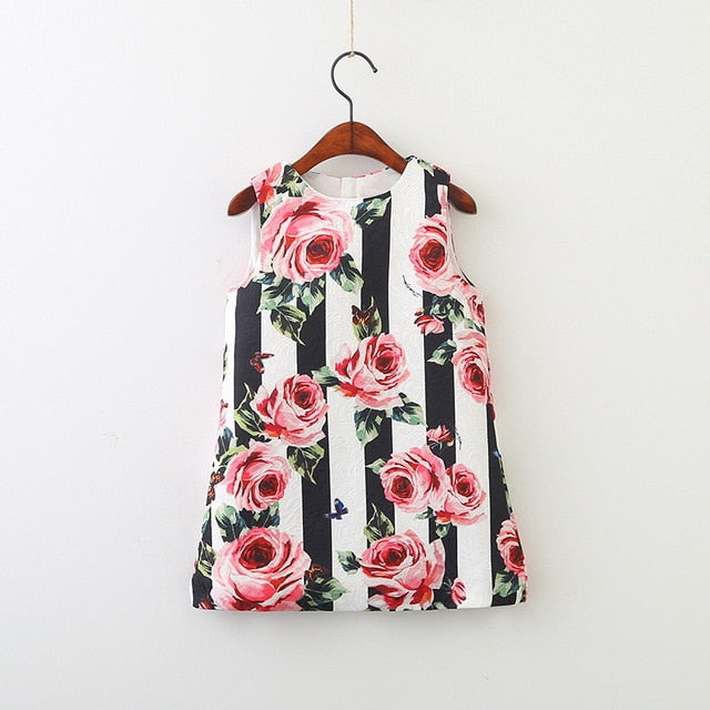 Embroidery Flower Sleeveless dress