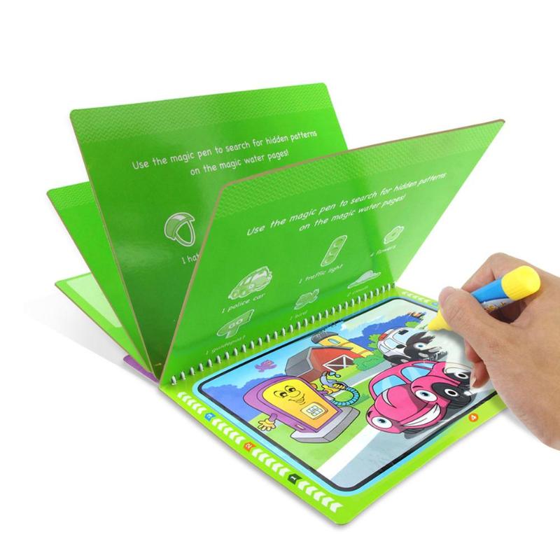 Reusable Magic Water Painting Book With Pen