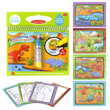 Reusable Magic Water Painting Book With Pen