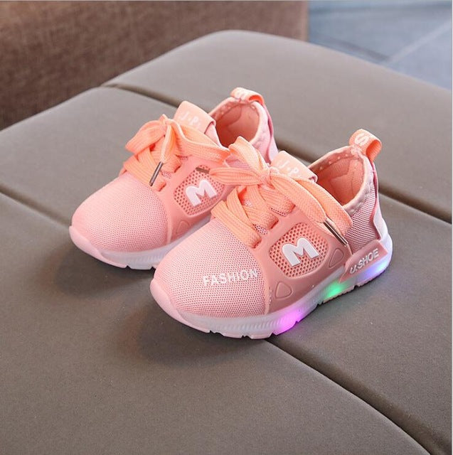 New Children's Flashing Lights Sneakers