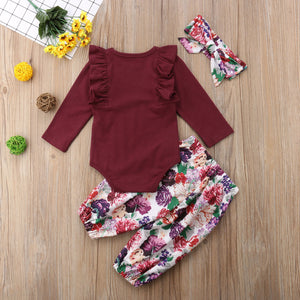 princess fly sleeve girl clothes set