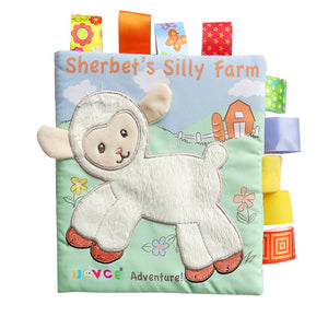 Animal Style Newborn Baby Cloth Books Rattle Toy