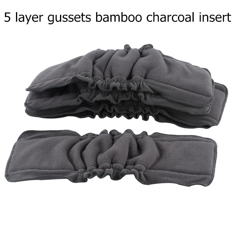 Reusable Bamboo Charcoal Diaper Inserts